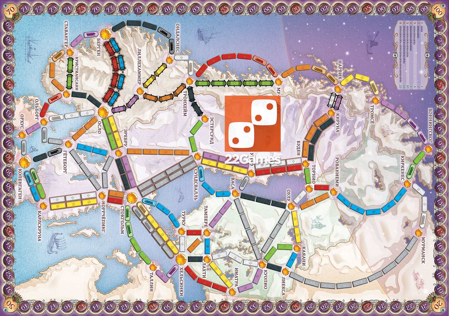 Ticket to Ride: Северные страны – Настольные игры – магазин 22Games.net