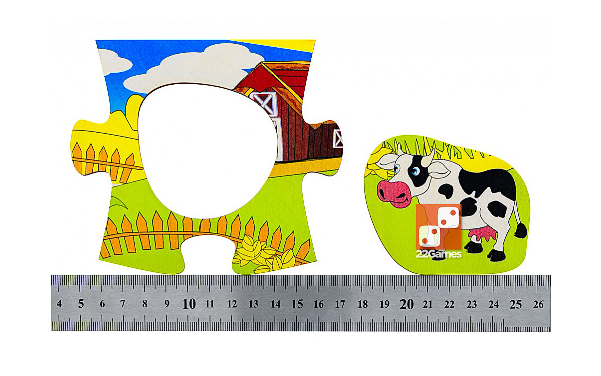 Большой пазл «На ферме» – Для детей Большой пазл «На ферме»