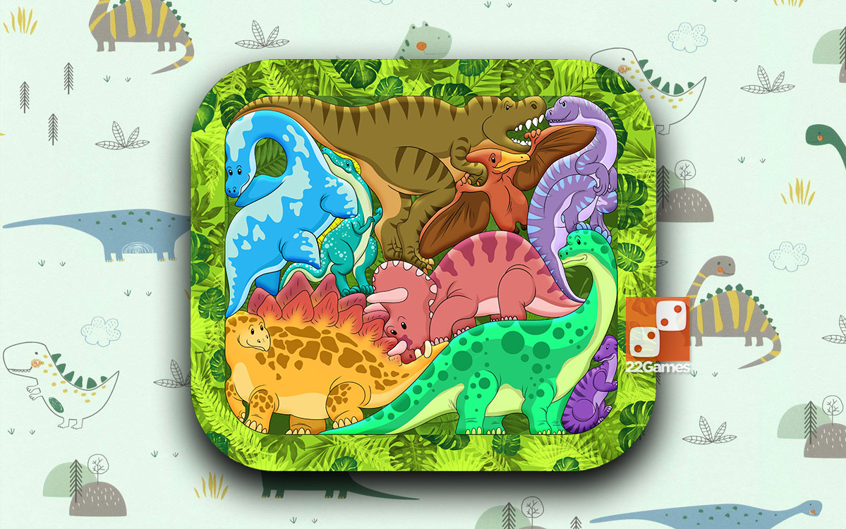 Деревянный Зоопазл «Динозавры»