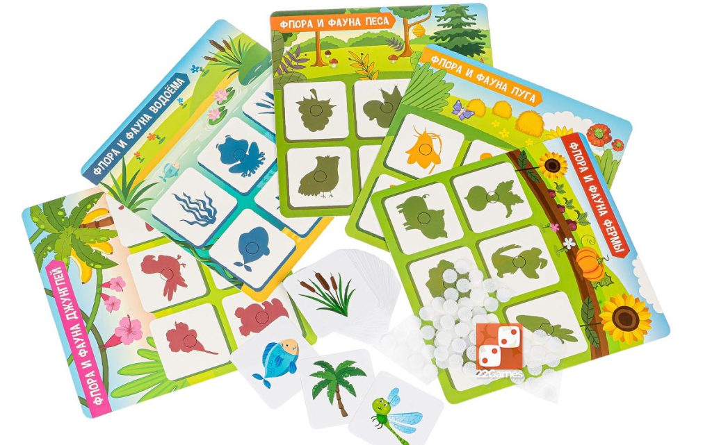Теневое лото «Флора и фауна» – Настольные игры – магазин 22Games.net