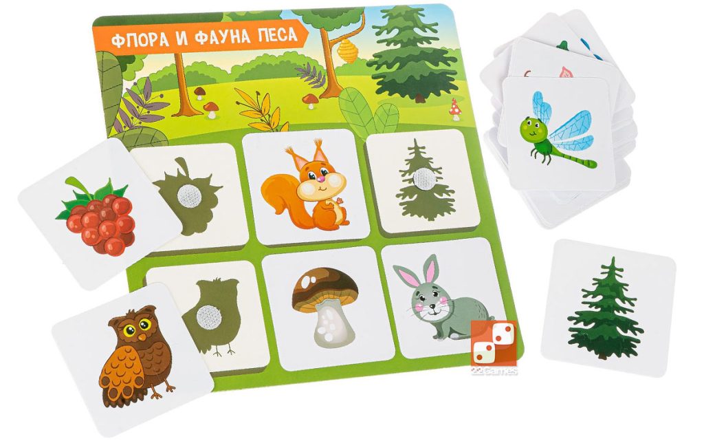 Теневое лото «Флора и фауна» – Настольные игры – магазин 22Games.net
