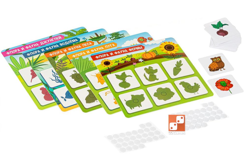 Теневое лото «Флора и фауна» – Настольные игры – магазин 22Games.net