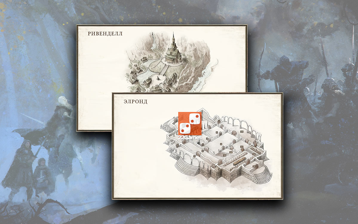 Кольцо Всевластья. Изометрическая карта: Ривенделл и дом Элронда – Для взрослых, Игры Кольцо Всевластья. Изометрическая карта: Ривенделл и дом Элронда