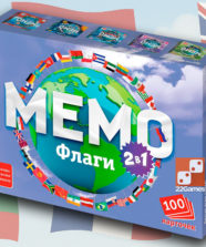 Мемо 2 в 1 «Флаги» – Для детей, Для любой компании Мемо 2 в 1 «Флаги»