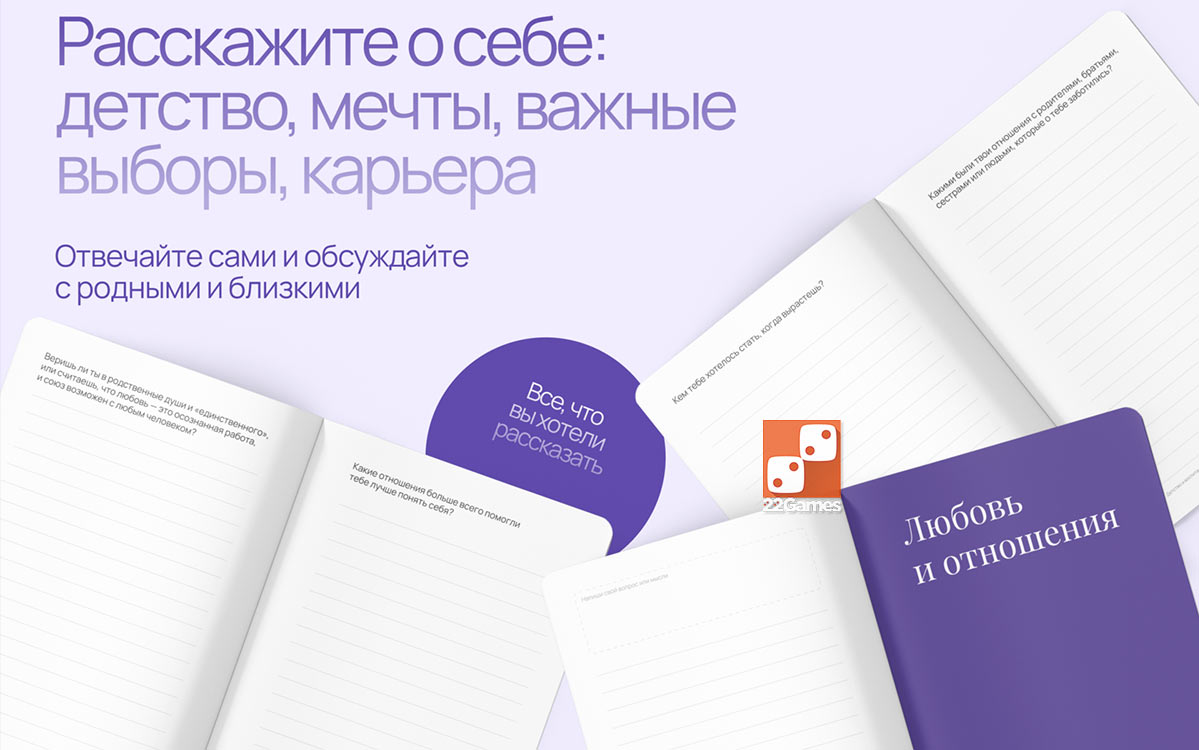 Я хочу рассказать о себе. Дневник-размышление с 150+ вопросами.